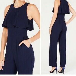 Vince Camuto Midnight Blue Sleeveless elegant jumpsuit